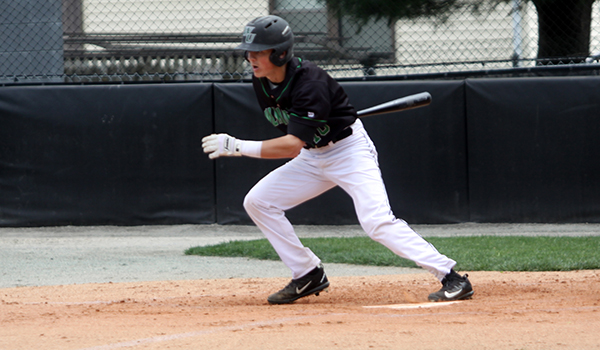 Copyright 2017; Wilmington University. All rights reserved. File photo of Dan Hyatt who batted a combined 4-for-7 with four RBI at USciences on Friday.