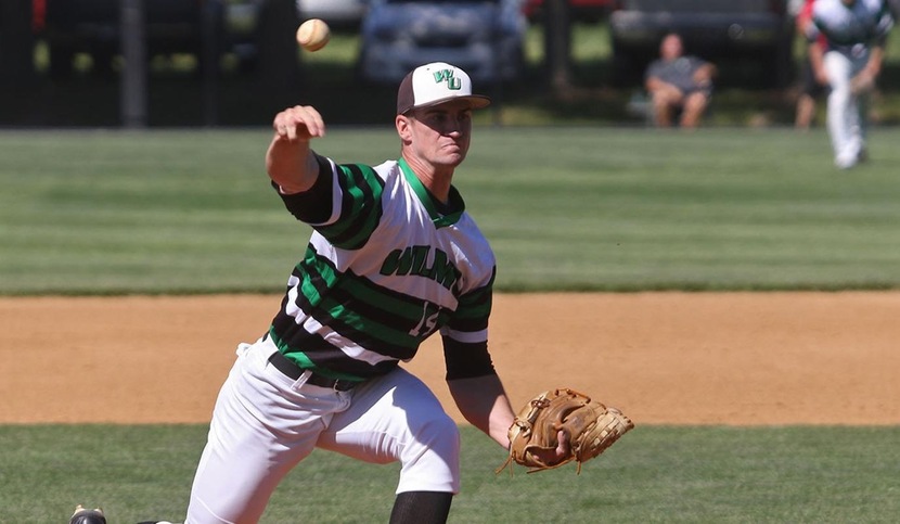 Copyright 2017; Wilmington University. All rights reserved. File photo of Brad Scull who struck out 10 batters in seven innings against Stonehill. Photo by Frank Stallworth. May 2, 2017 vs. West Chester.