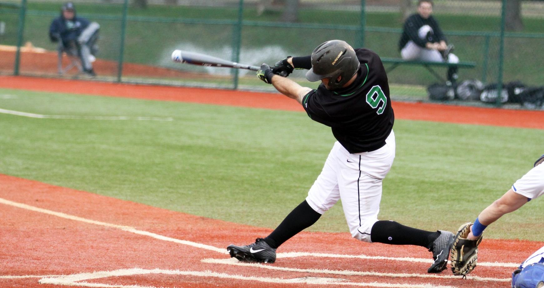 Copyright 2019; Wilmington University. All rights reserved. File photo of Julian Kurych who had three doubles and three RBI against Stonehill. Photo by Dan Lauletta. February 22, 2019 vs. New Haven at Myrtle Beach, S.C.
