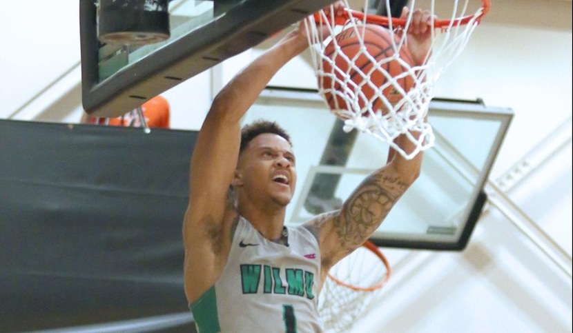 Copyright 2017; Wilmington University. All rights reserved. File photo of Jermaine Head who led the comeback with 32 points at Millersville. Photo by Frank Stallworth on November 10, 2017, versus NYIT