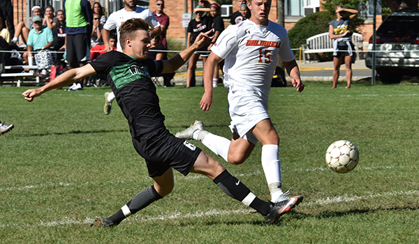 Men’s Soccer Overcomes Early Deficit to Defeat Caldwell, 2-1