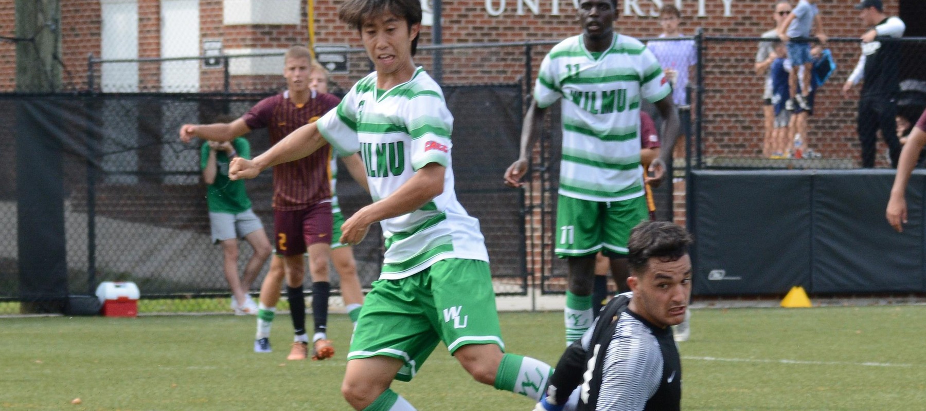 File photo of Sora Noda who scored the Wildcats' goal at Jefferson on Wednesday. Copyright 2023; Wilmington University. All rights reserved. Photo by Debra Breister.
