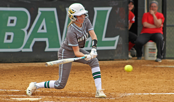 Copyright 2017; Wilmington University. All rights reserved. File photo of Danielle Bradley who went 3-for-7 with three RBI, three runs, and a game two win on Sunday, taken by Frank Stallworth.