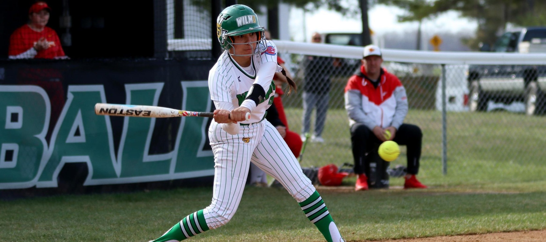 File photo of Gabbie Saucedo who went 6-for-8 with 3 doubles and 6 RBI in the sweep of Jefferson. Copyright 2023; Wilmington University. All rights reserved. Photo by Dan Lauletta. March 29, 2023 vs. Chestnut Hill.