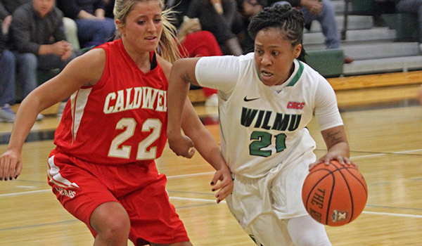 Copyright 2017; Wilmington University. All rights reserved. File photo of LaShyra Williams who led the team with 24 points, taken by Frank Stallworth.