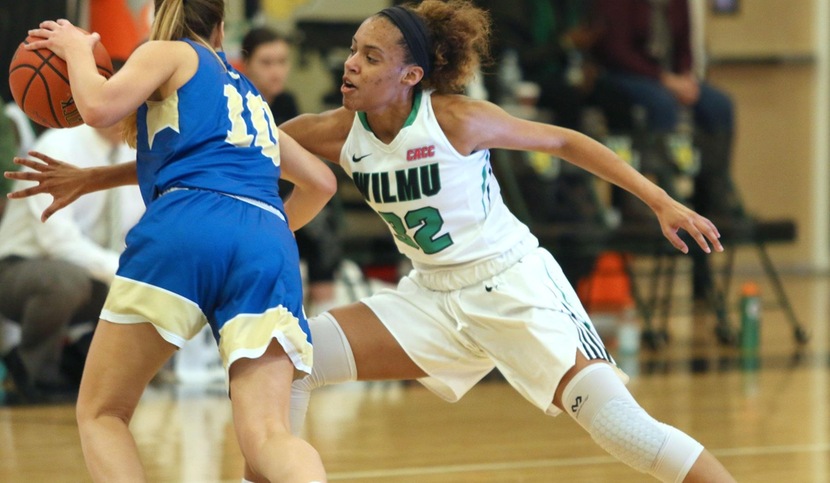 Copyright 2018; Wilmington University. All rights reserved. File photo of freshman Jadyn Whitsitt who scored a season high 22 points at Caldwell taken by Frank Stallworth. January 6, 2018 vs. Georgian Court.