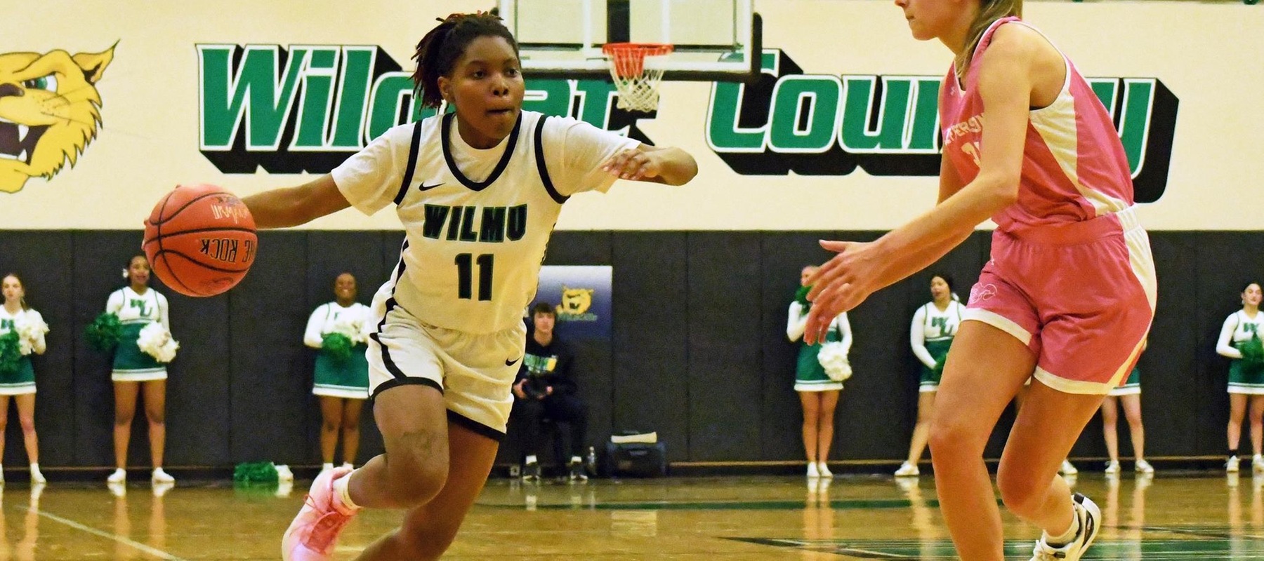 File photo of Cha'Nyah Dunston-Mason who led the Wildcats with 10 points against Jefferson. Copyright 2024; Wilmington University. All rights reserved. Photo by Alea Javorowsky. February 14, 2024 vs. #3 Jefferson.