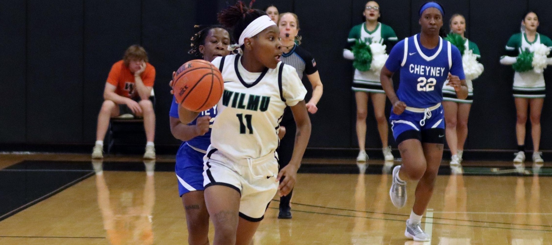 File photo of Cha'Nyah Dunston-Mason who led the Wildcats with 12 points at Jefferson. Copyright 2023; Wilmington University. All rights reserved. Photo by Dan Lauletta. December 16, 2023 vs. Cheyney University.