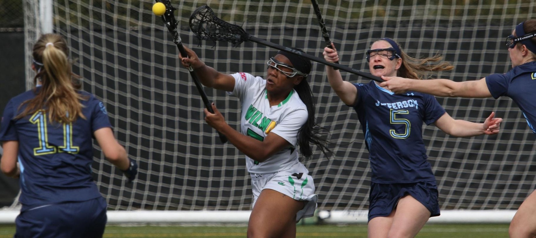 Copyright 2018; Wilmington University. All rights reserved. File photo of Lashay Ross. Photo by Frank Stallworth. April 4, 2018 vs. Jefferson.