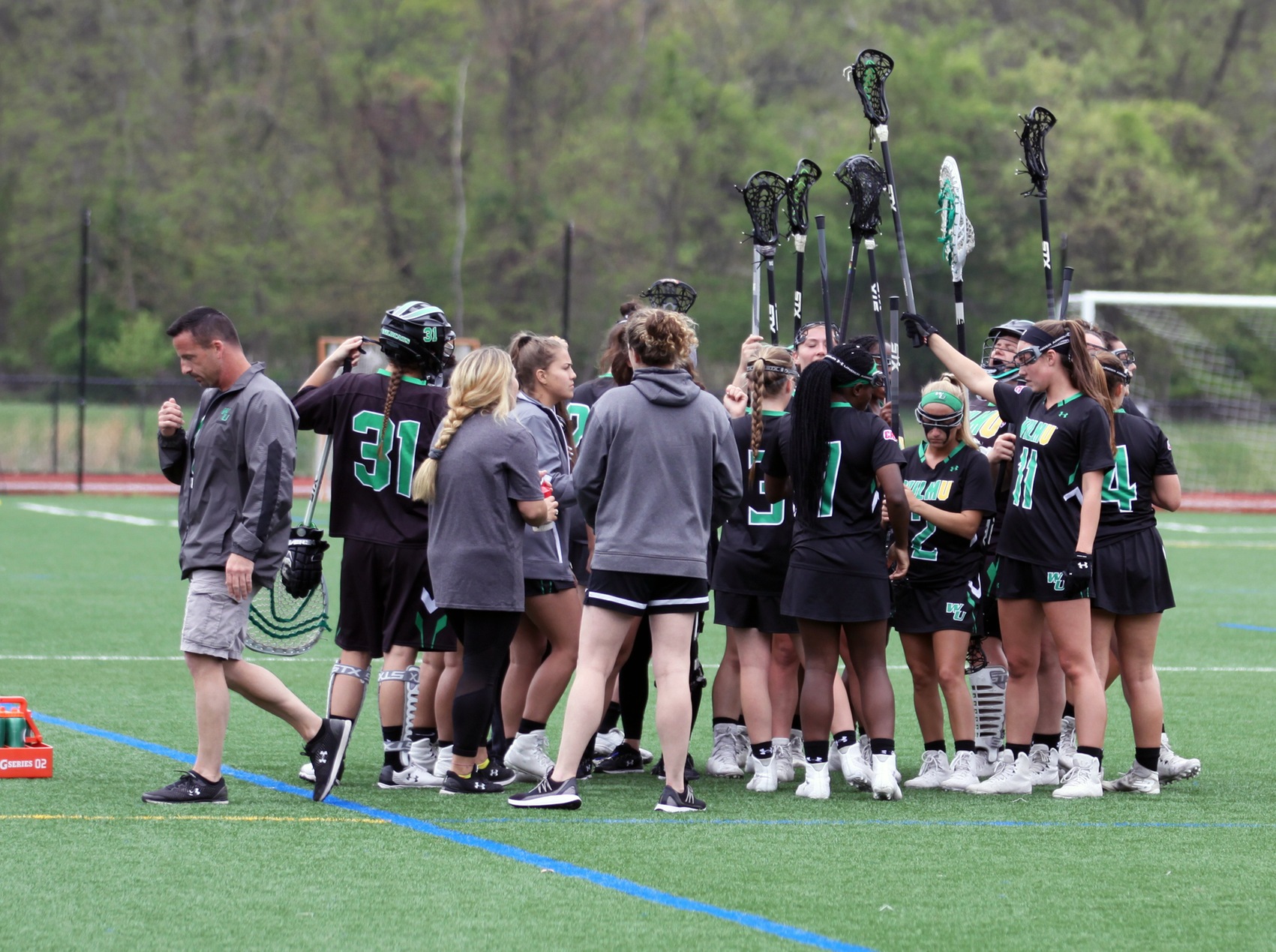 Copyright 2019; Wilmington University. All rights reserved. Photo by MaryKate Rumbaigh. May 3, 2019 vs. Jefferson in CACC Semifinals.