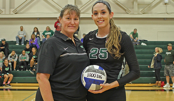 Allison Briley Records 1,000th Career Dig But Post Sweeps Wilmington Volleyball