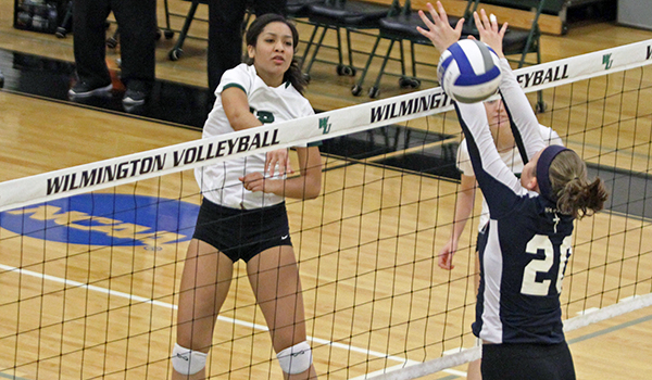 Hot Start Doesn’t Last as Wilmington Volleyball Falls, 3-1, to Georgian Court