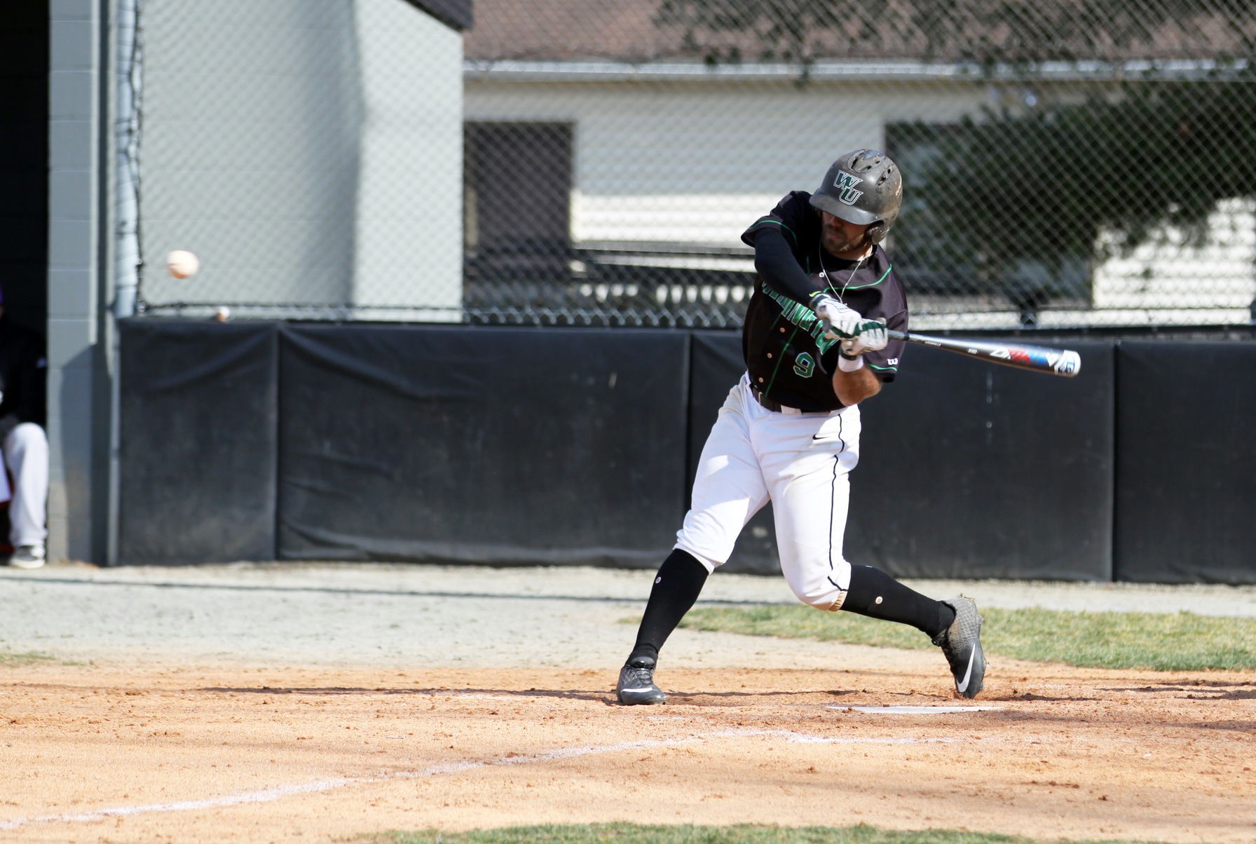 Copyright 2019; Wilmington University. All rights reserved. File photo of Juliam Kurych who batted 4-for-5 with a homer run and four RBI at West Chester. Photo by Dan Lauletta. March 16, 2019 vs. Bridgeport.