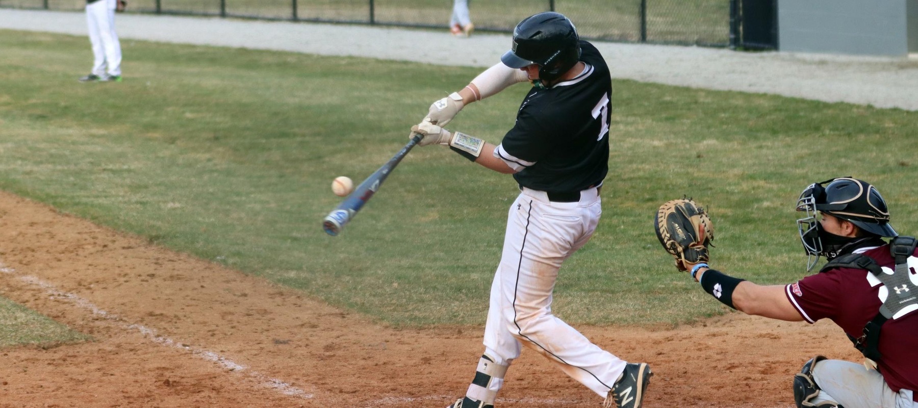 Photo of Brett Brooks who batted 2-for-4 with a double and 3 RBI. Copyright 2021; Wilmington University. All rights reserved. Photo by Erin Harvey. March 23 vs. USciences.