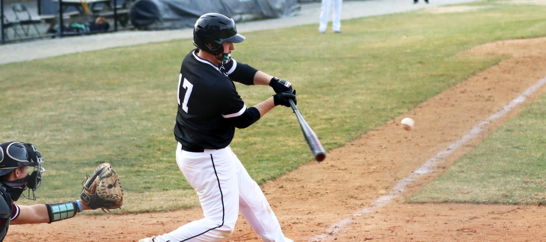 File photo of Shawn Haut who hit a two-run homer in game one against Dominican. Copyright 2021; Wilmington University. All rights reserved. Photo by Erin Harvey. March 23 vs. USciences.