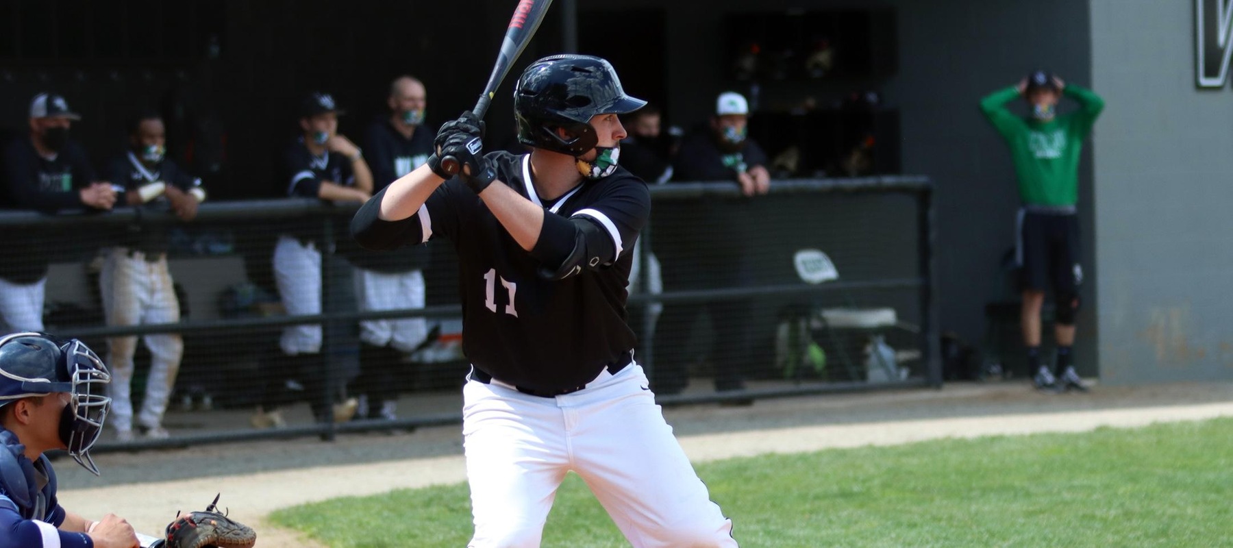 File photo of Shaut Haut who batted 3-for-3 with a double against Goldey-Beacom. Copyright 2021; Wilmington University. All rights reserved. Photo by Dan Lauletta. April 18, 2021 vs. Jefferson.
