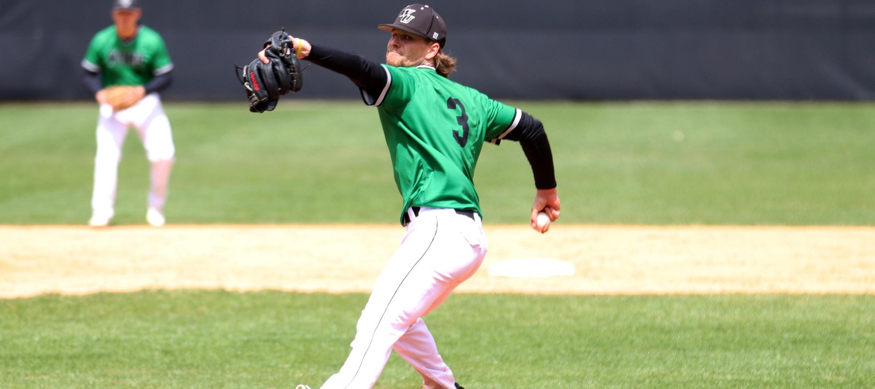 Photo of Ryan Sandberg who struck out 13 in 8,2 innings in game one against USciences. Copyright 2022; Wilmington University. All rights reserved. Photo by Dan Lauletta. April 10, 2022 vs. USciences