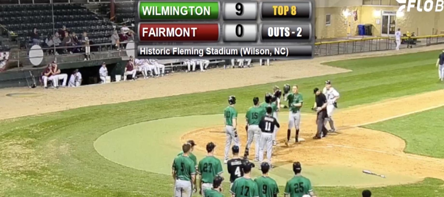 Screenshot following Quintin Ivy's second homer of the night against Fairmont State.