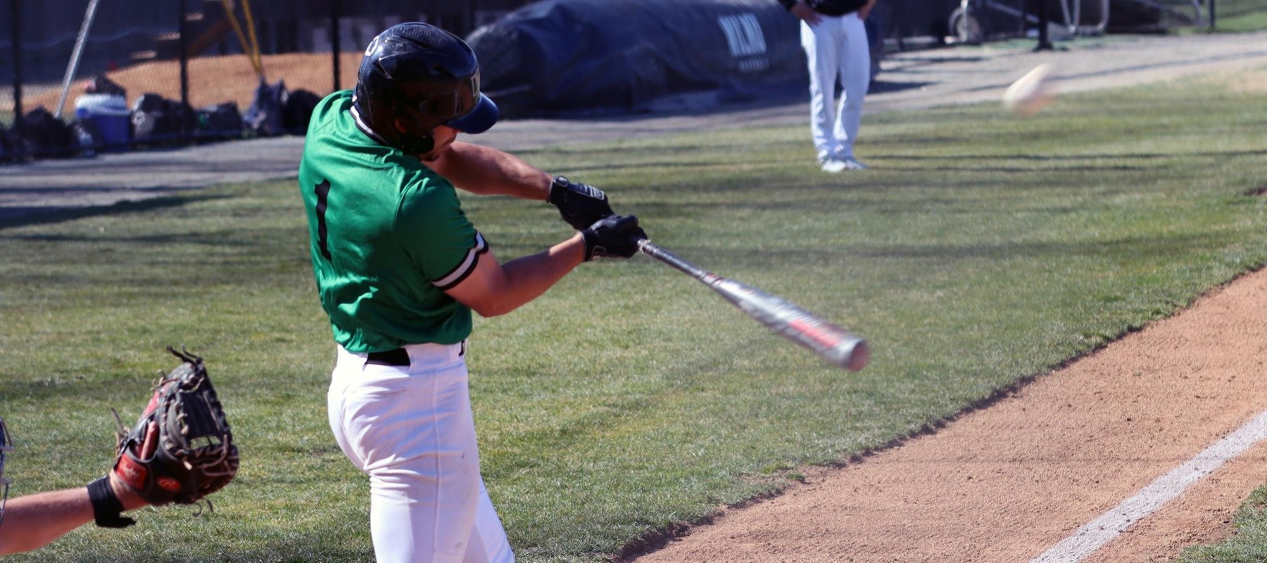 File photo of Nick Nocella who went 2-for-3 with a homer and three RBI against Minnesota Crookston. Copyright 2022; Wilmington University. All rights reserved. Photo by Erin Harvey. March 15, 2022 vs. Shippensburg