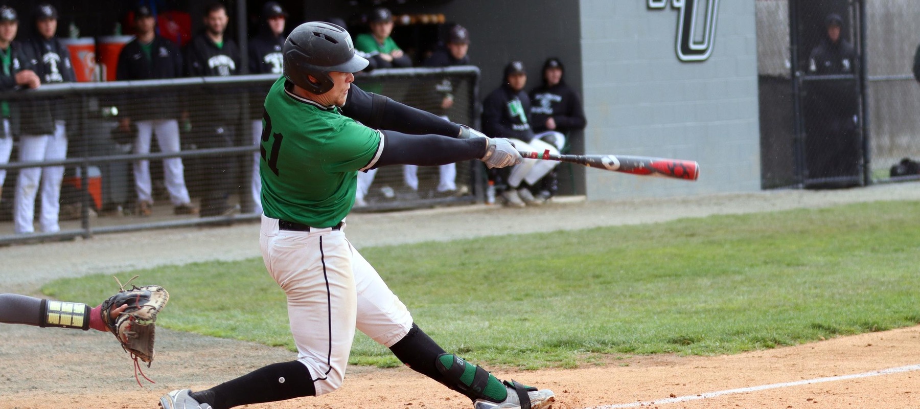 File påhoto of Quintin Ivy who hit a two-run homer against Kutztown on Tuesday. Copyright 2022; Wilmington University. All rights reserved. Photo by Dan Lauletta. April 10, 2022 vs. UScienceså
