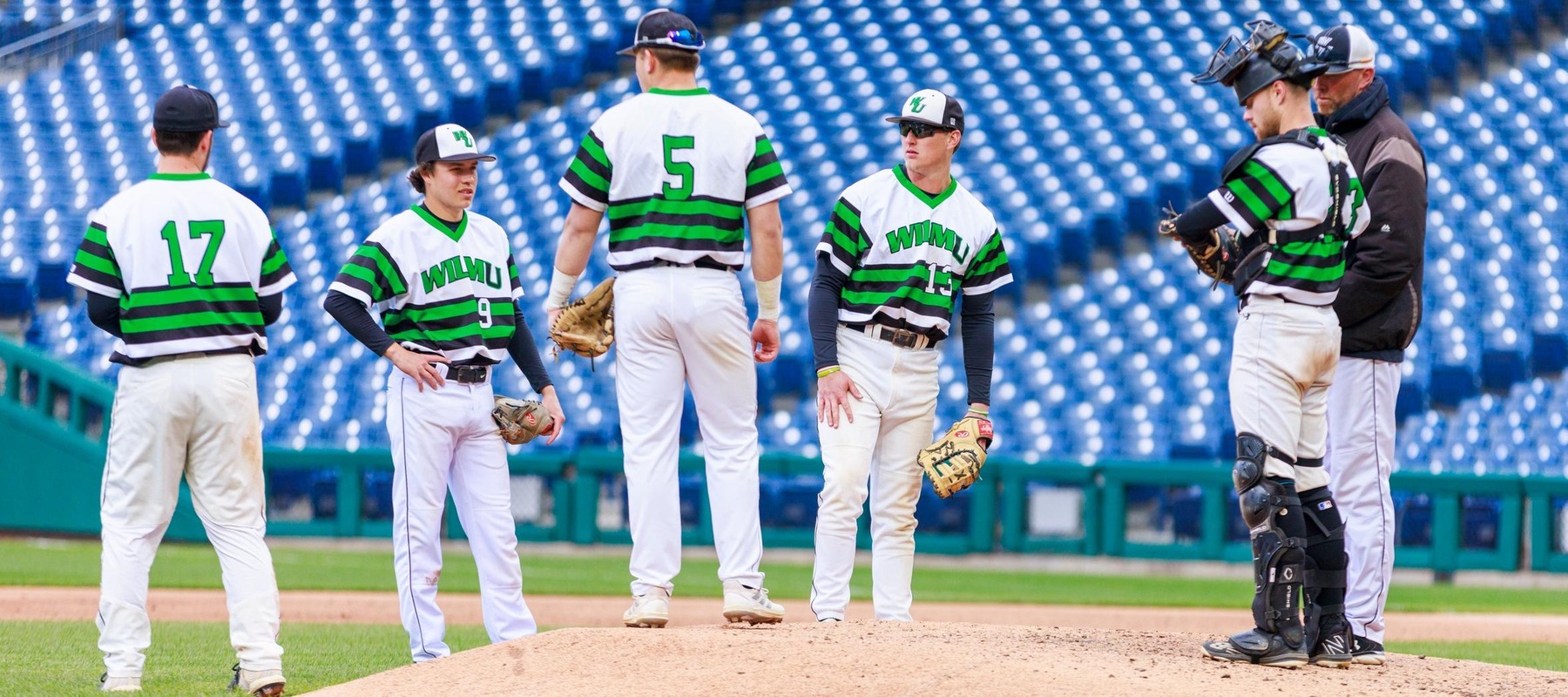 Copyright 2022; Wilmington University. All rights reserved. Photo by Chris Vitale. April 19, 2022 vs. West Chester at Citizens Bank Park.