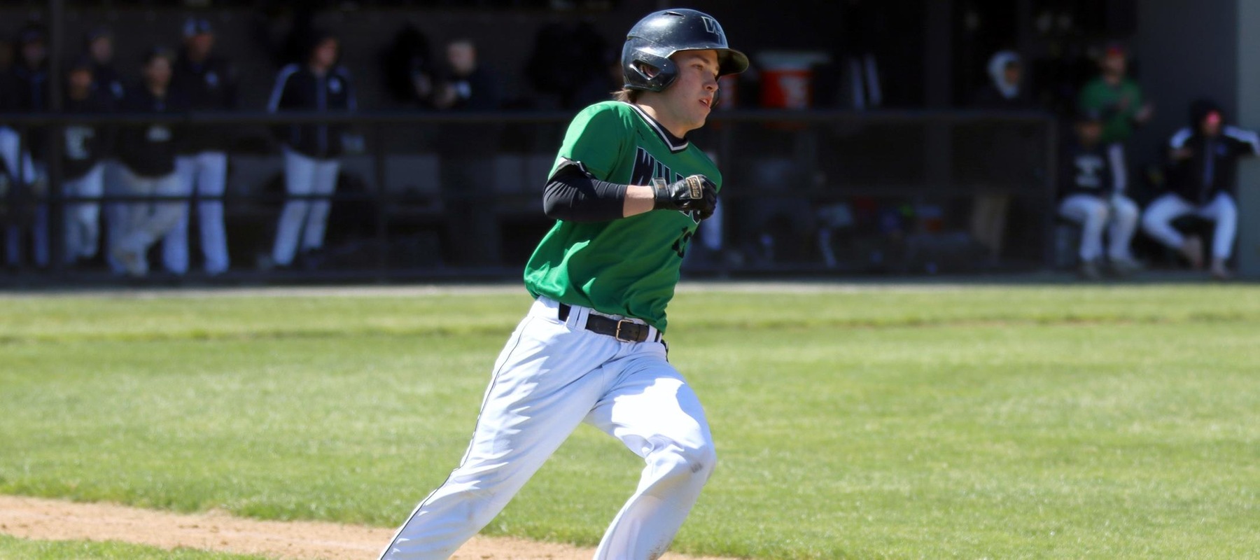 File photo of Erik Grady who went 2-for-3 at Millersville. Copyright 2023; Wilmington University. All rights reserved. Photo by Dan Lauletta. March 30, 2023 vs. Bridgeport.