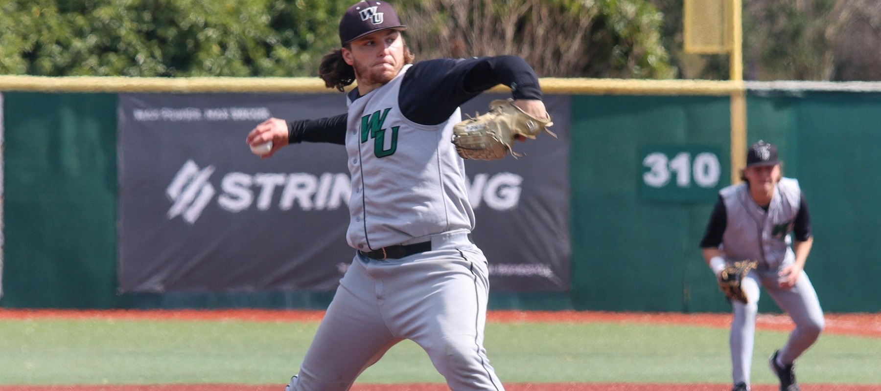 File photo of Scott Borgmann who tossed six innings against New Haven, striking out six. Copyright 2024; Wilmington University. All rights reserved. Photo by Trudy Spence. February 25, 2024 vs. Staten Island in Myrtle Beach, S.C.