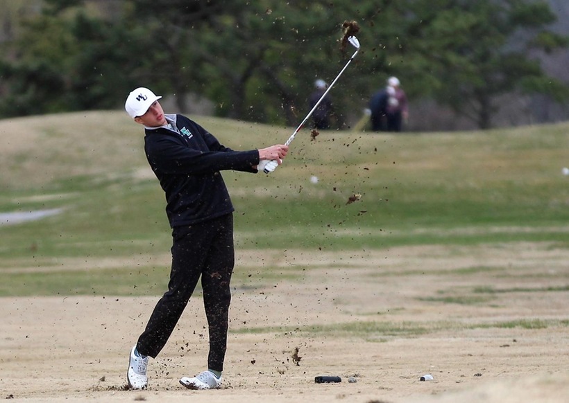 Copyright 2019; Wilmington University. All rights reserved. File photo of Ryan Rucinski at the Charger Spring Classic. Photo by Keara McCarthy. March 25, 2019 at Ocean City Golf Club-Newport Bay, Berlin, Md.