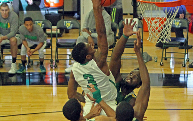 Adkin’s Vicious Dunk Sparks Wilmington Men’s Basketball's 73-66 CACC Victory over Felician