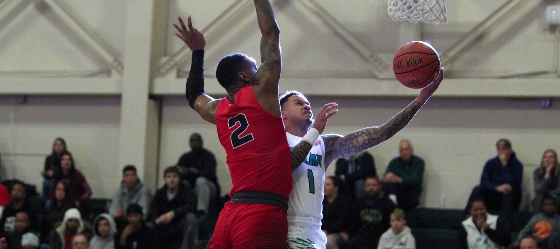 Photo of Jermaine Head who led the Wildcats with 24 points against Shippensburg. Copyright 2019; Wilmington University. All rights reserved. Photo by Samantha Kelley. November 16, 2019 vs. Shippensburg.