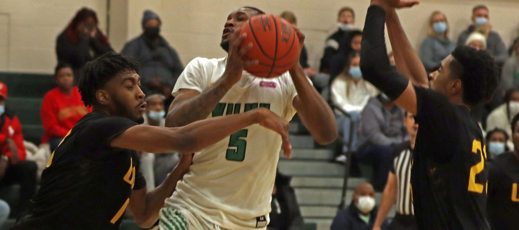 File photo of Randy Rickards who led the Wildcats with 20 points at Bloomsburg. Copyright 2021; Wilmington University. All rights reserved. Photo by Trudy Spence. November 24, 2021 vs. UDC.