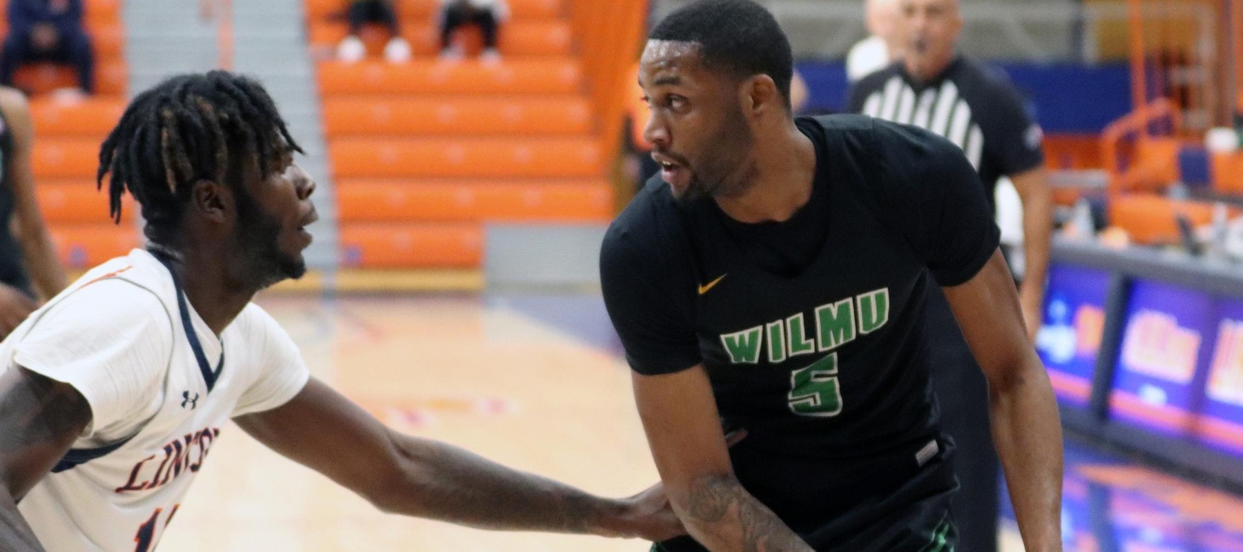 File photo of Randy Rickards who grabbed 18 rebounds at Post on Saturday. Copyright 2021; Wilmington University. All rights reserved. Photo by Dan Lauletta. December 9 at Lincoln University (Pa.).