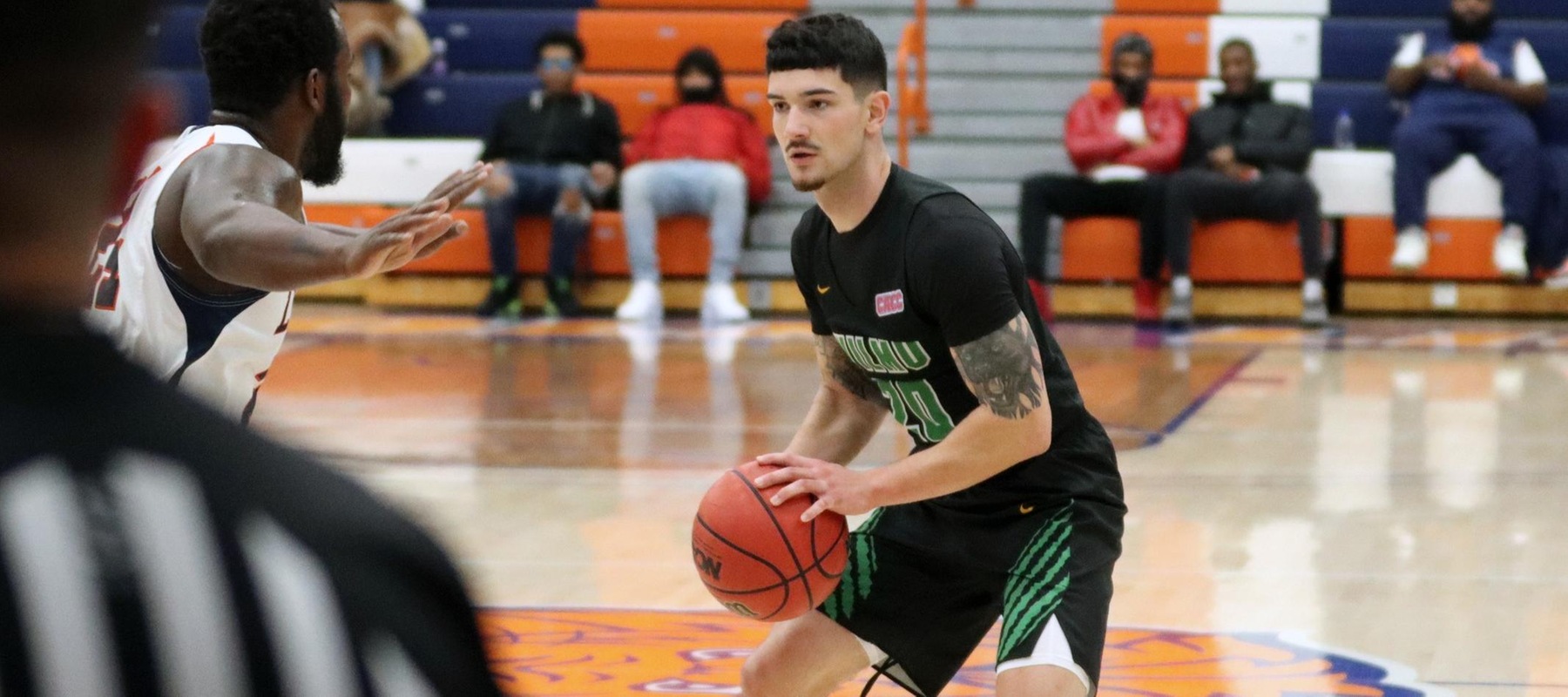File photo of Danny Walsh who scored a career-high 29 points at Felician. Copyright 2021; Wilmington University. All rights reserved. Photo by Dan Lauletta. December 9 at Lincoln University (Pa.).