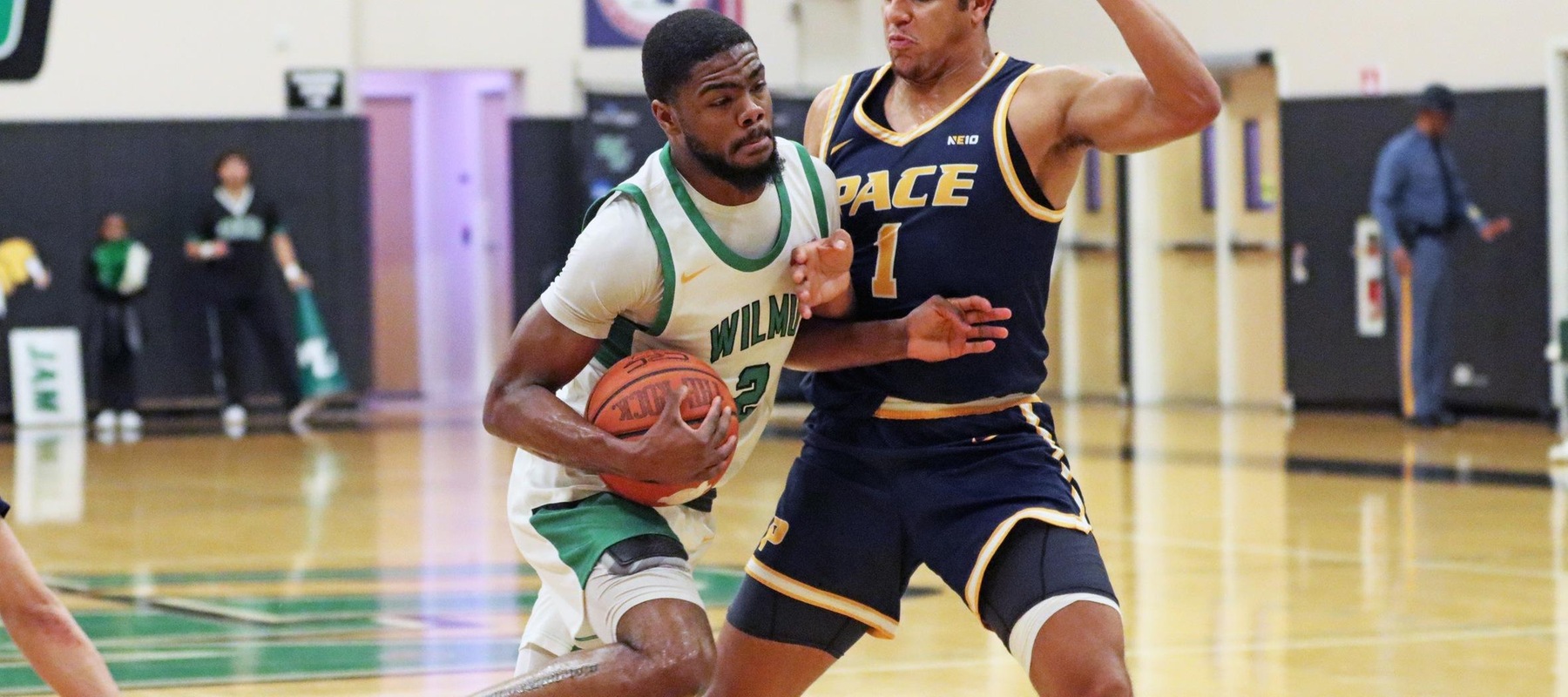 File photo of Manir Waller who had 16 points with six rebounds at Assumption. Copyright 2024; Wilmington University. All rights reserved. Photo by Dan Lauletta. December 11, 2024 vs. #11/14 Pace