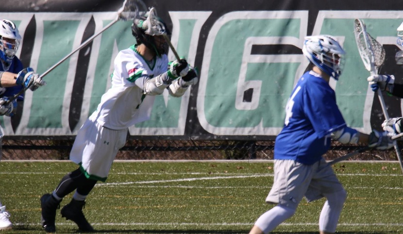 Copyright 2018; Wilmington University. All rights reserved. File photo of Dylan McCleaft who scored five goals at Davis & Elkins, photo by Frank Stallworth. March 4, 2018 vs. Assumption.