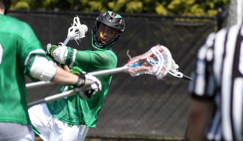 Copyright 2018; Wilmington University. All rights reserved. File photo of Chris Smith who scored the game-winner with nine seconds left at Dominican. Photo by Dan Lauletta. April 14, 2018 vs. Felician.