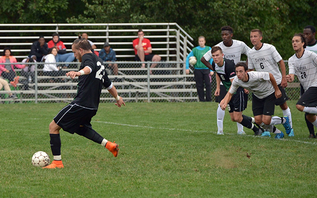 Lance Berry Buries Late Penalty Kick to Carry Wilmington Men’s Soccer, 1-0, at Holy Family