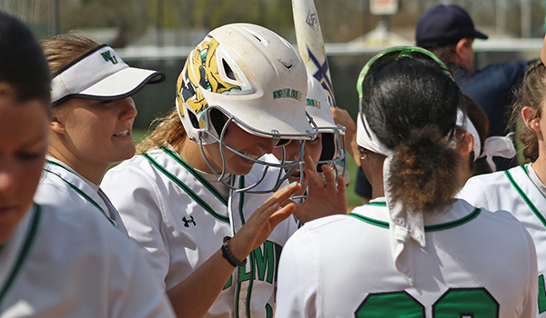 Copyright 2017; Wilmington University. All rights reserved. File photo of Kailtyn Slater after her home run against Goldey-Beacom, taken by Frank Stallworth.