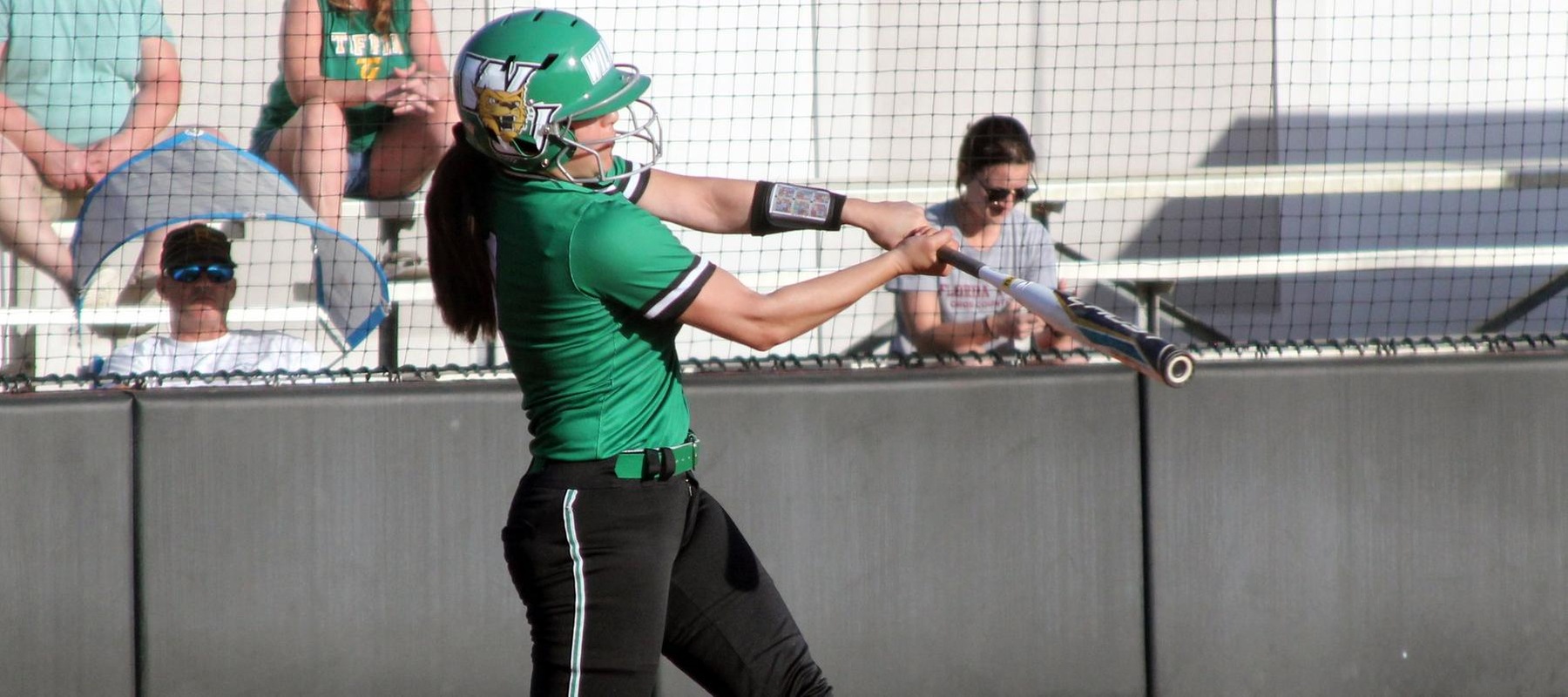 file photo of Adriana Bueno who hit two homers and had five RBI in game two against Goldey-Beacom. Copyright 2022; Wilmington University. All rights reserved. Photo by Erin Harvey. March 1, 2022 at Florida Tech.