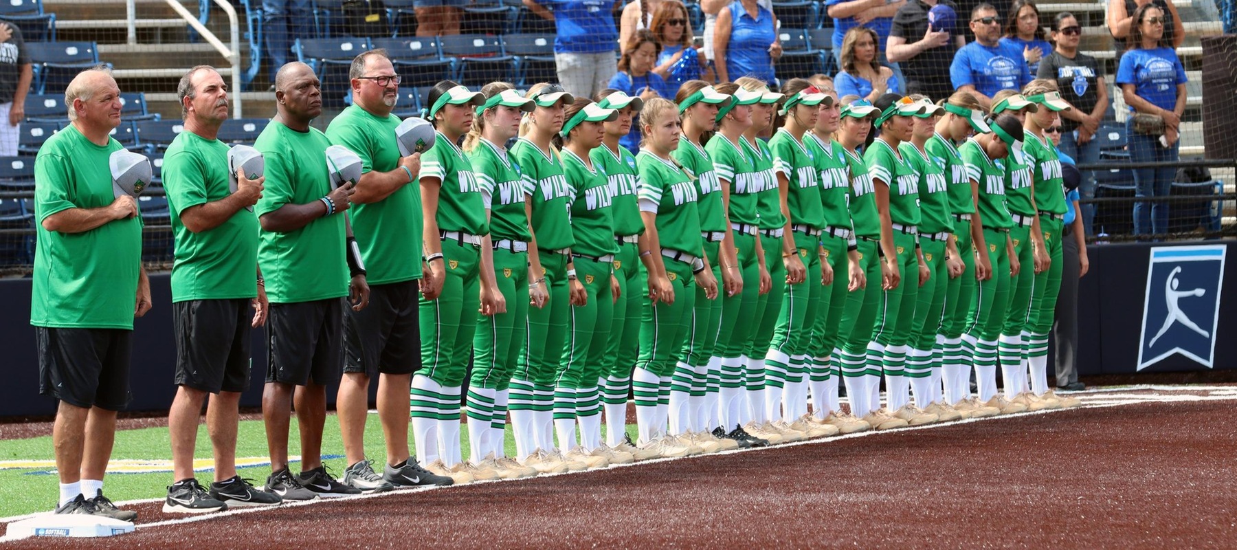 Copyright 2023; Wilmington University. All rights reserved. Photo by Dan Lauletta. Nay 27, 2023 vs. CSU San Marcos at NCAA DII Softball Championships.