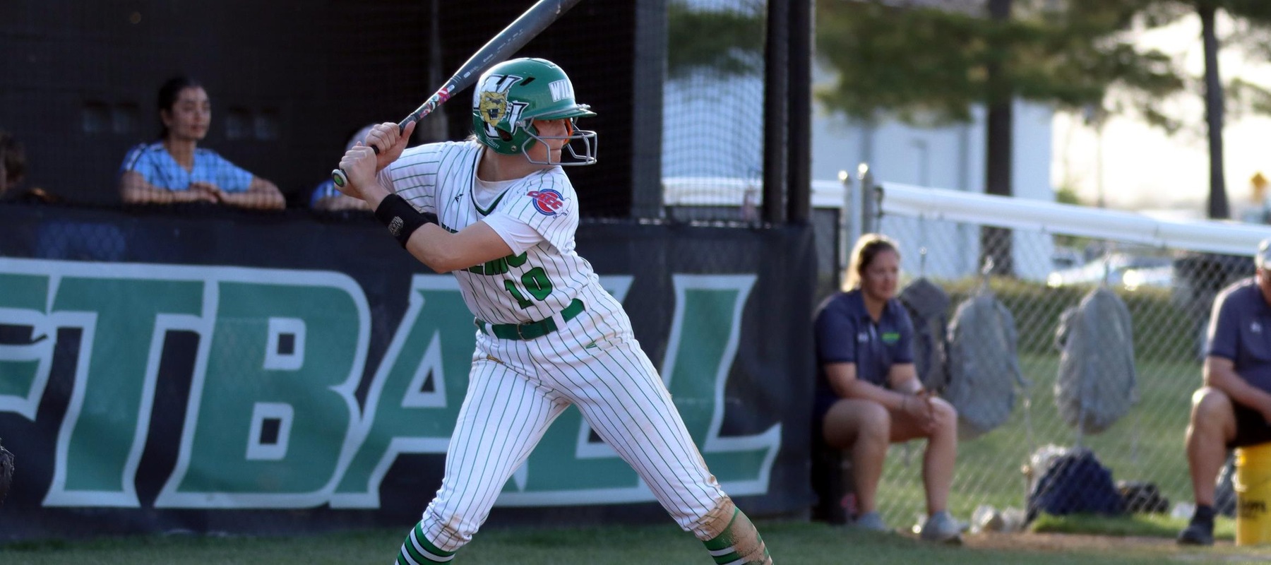 File photo of Sara Miller who had a homer, a double, and five RBI in game one against Goldey-Beacom on Thursday. Copyright 2023; Wilmington University. All rights reserved. Photo by Dan Lauletta. April 4, 2023 vs. Jefferson.