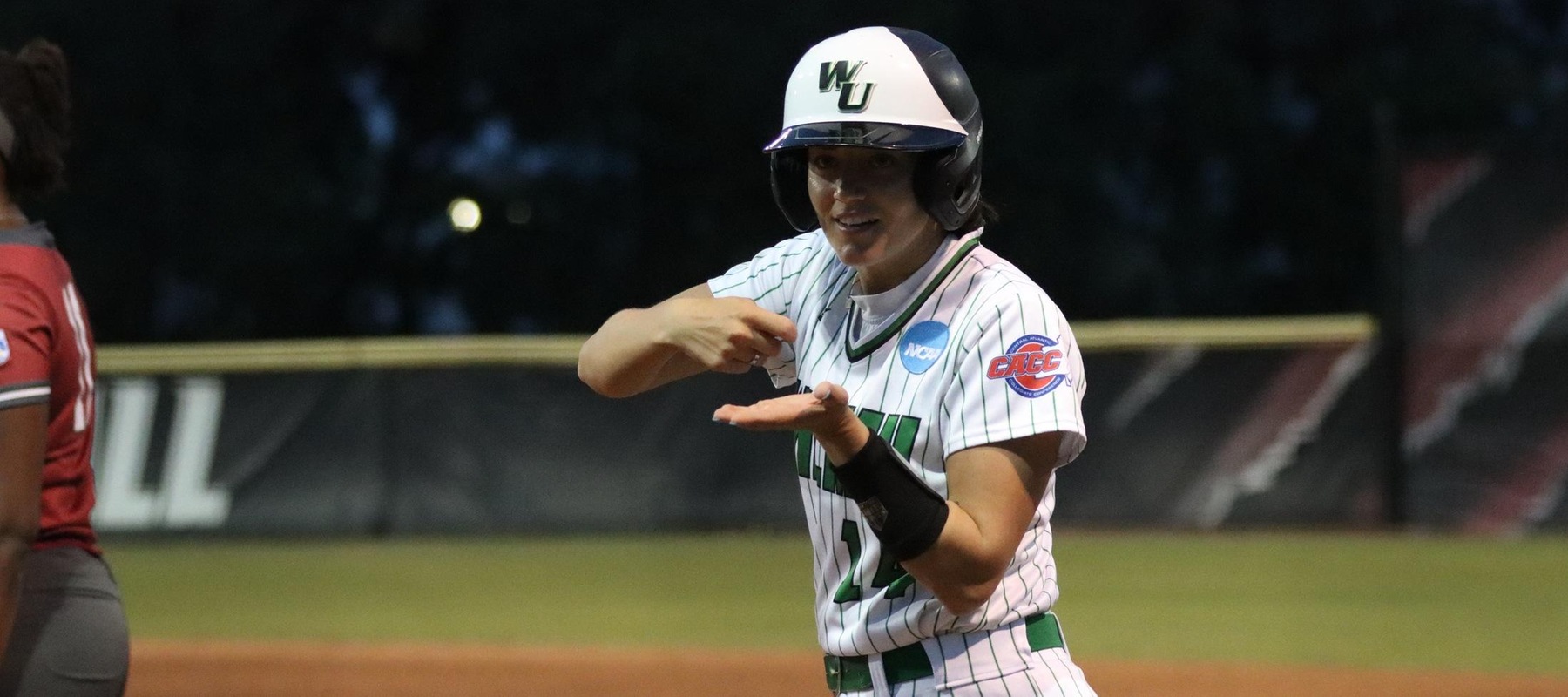 File photo of Bri Coyle who went 4-for-8 with 4 RBI and 3 runs scored in the DH at Chestnut Hill. Copyright 2024; Wilmington University. All rights reserved. Photo by Erin Harvey. March 5, 2024 at Florida Tech.