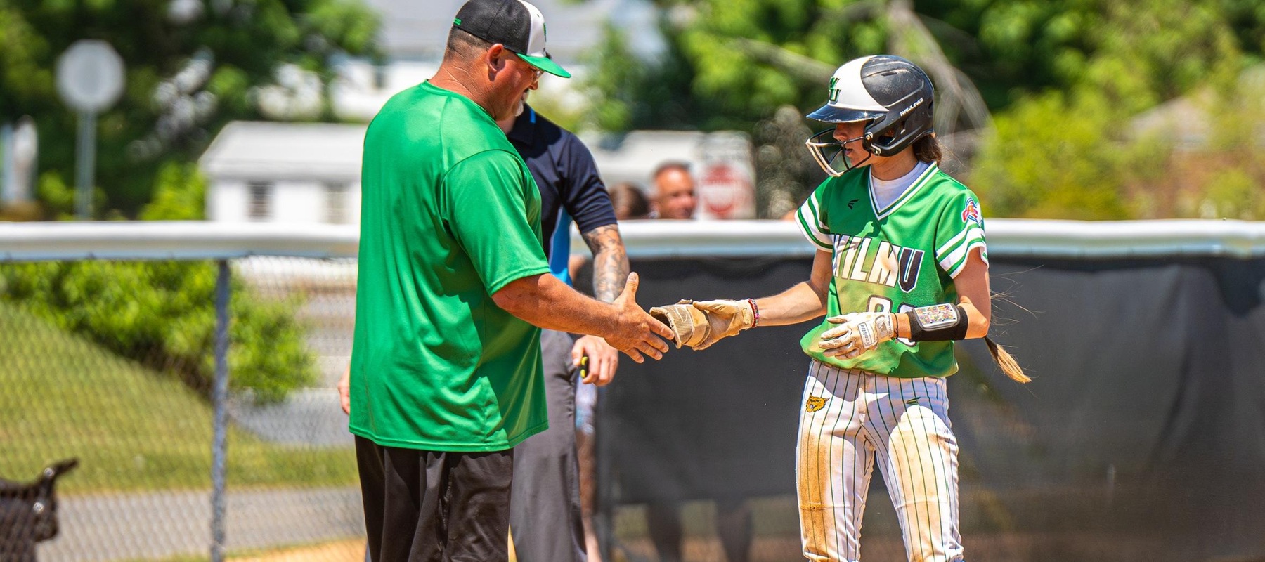 Copyright 2024; Wilmington University. All rights reserved. Photo by Giovanni Badalamenti. May 2, 2024 vs. Bloomfield in CACC Tournament.