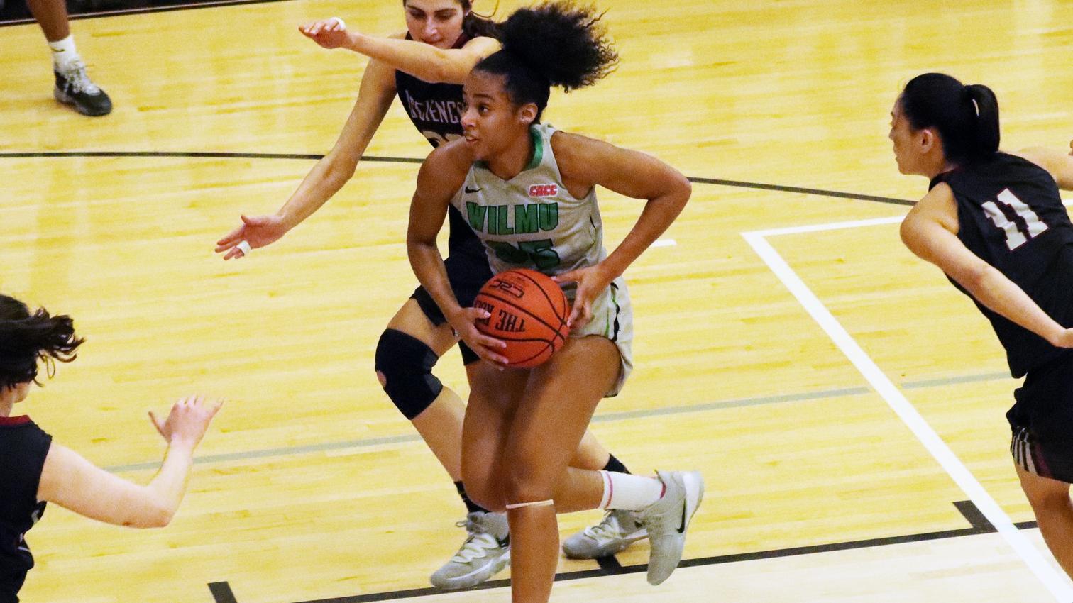 File photo of Jadyn Whitsitt who led the Wildcats with 20 points, nine rebounds, five assists, and two steals at Nyack. Copyright 2020; Wilmington University. All rights reserved. Photo by Laura Gil. January 21, 2020 vs. #24 USciences.