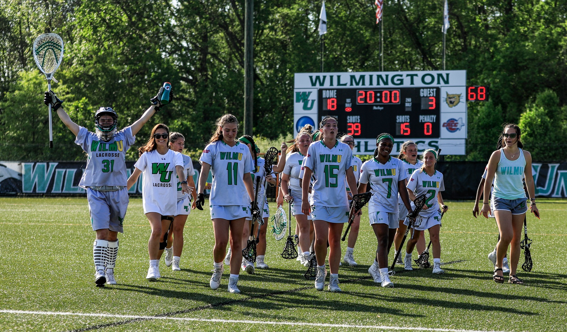 Copyright 2019; Wilmington University. All rights reserved. Photo by Chris Vitale. April 30, 2019 vs. Chestnut Hill in CACC Tournament First Round.