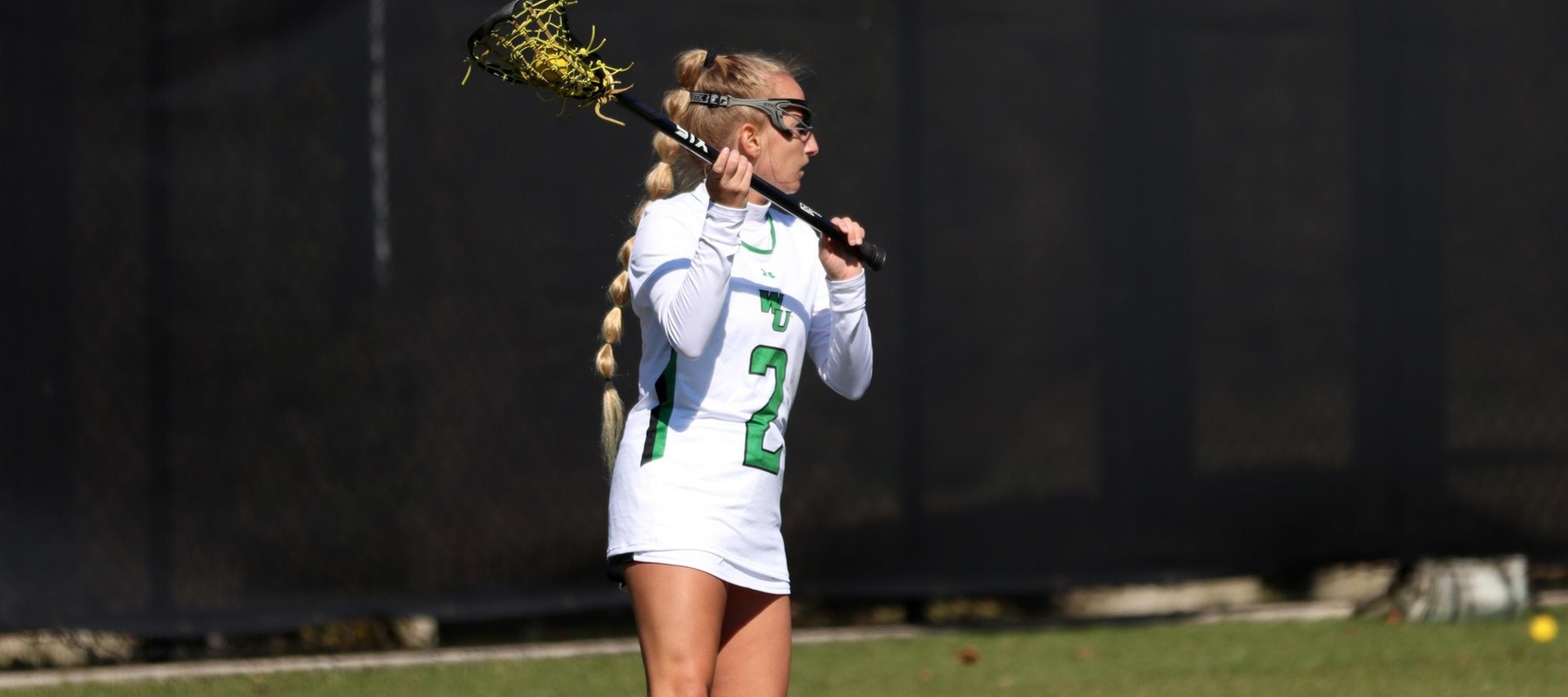 File photo of Taylor Lambeth who led the team with seven points (three goals and four assists) at Southern Wesleyan. Copyright 2022; Wilmington University. All rights reserved. Photo by Mitchell Coll. February 26, 2022.