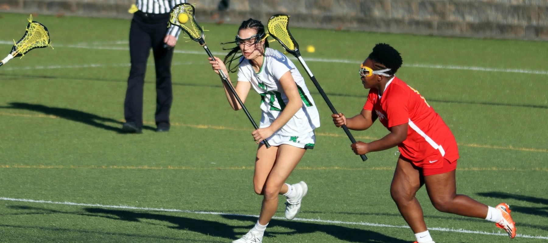 File photo of Amelie Gamache who had three goals and six assists at Post. Copyright 2023; Wilmington University. All rights reserved. Photo by Dan Lauletta. March 22, 2023 vs. Chestnut Hill.