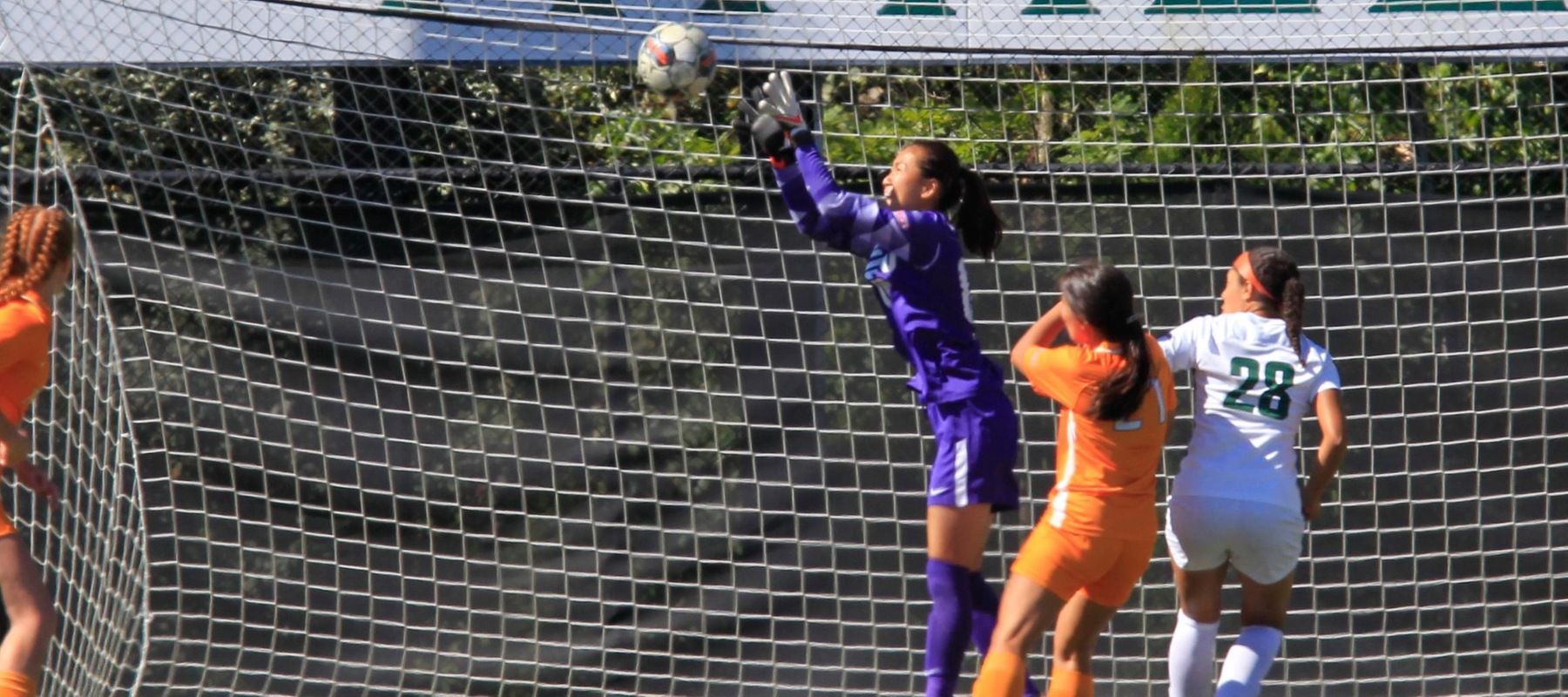 File photo of Mio Nakajima who made four saves in the 0-0 draw at Bloomfield. Wilmington University vs Post University during their NCAA women's soccer match at the Wilmington University sports complex in Newark, Delaware, September 24, 2022. Photo by Tim Shaffer