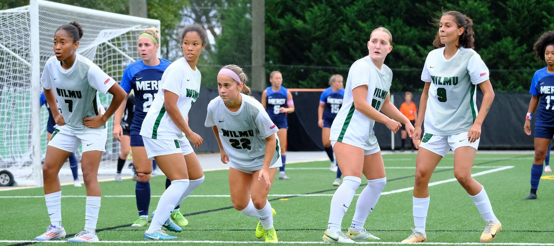 File photo of the women's soccer team against Mercy on September 24, 2024. Photo By Michael Ristagno