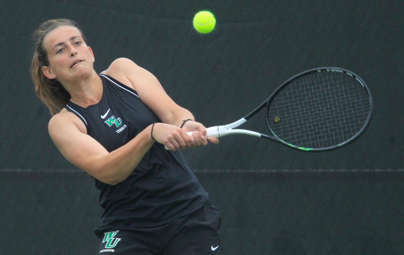 Copyright 2019; Wilmington University. All rights reserved. Photo by Tim Shaffer. October 12, 2019 vs. Concordia at Delcastle Tennis Center.